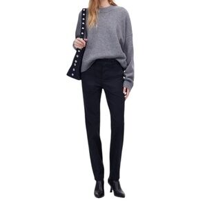 Madewell The Slim Straight Utility Pant in Deep Indigo Garment Dye